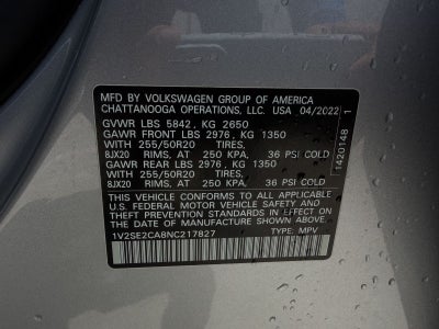 2022 Volkswagen Atlas Cross Sport 3.6L V6 SEL R-Line