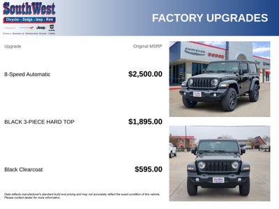 2026 Jeep Wrangler WRANGLER 2-DOOR SPORT