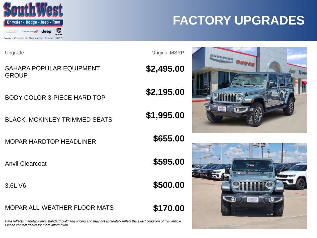 2026 Jeep Wrangler WRANGLER 4-DOOR SAHARA