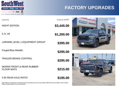 2026 RAM Ram 1500 RAM 1500 LARAMIE CREW CAB 4X4 5'7' BOX