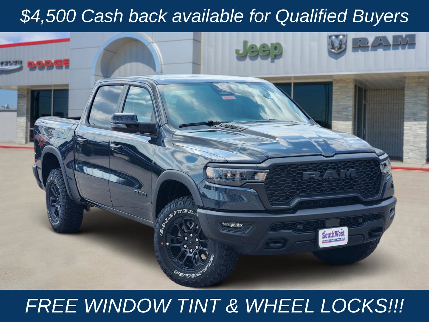 2027 RAM Ram 1500 RAM 1500 REBEL CREW CAB 4X4 5'7' BOX