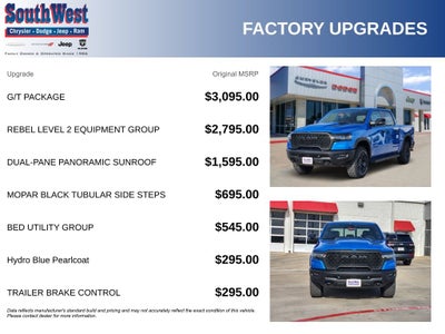 2026 RAM Ram 1500 RAM 1500 REBEL CREW CAB 4X4 5'7' BOX