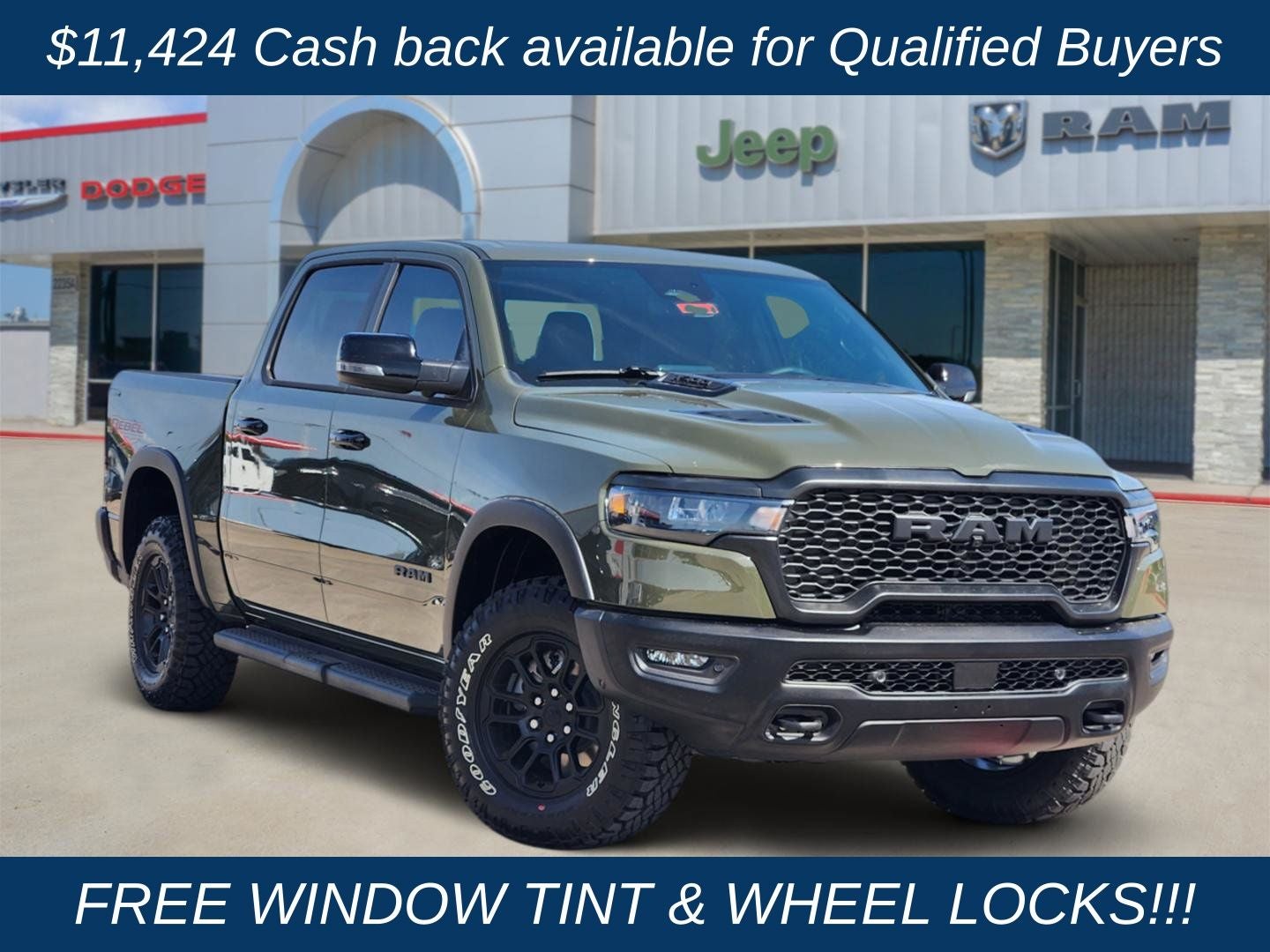 2026 RAM Ram 1500 RAM 1500 REBEL CREW CAB 4X4 5'7' BOX