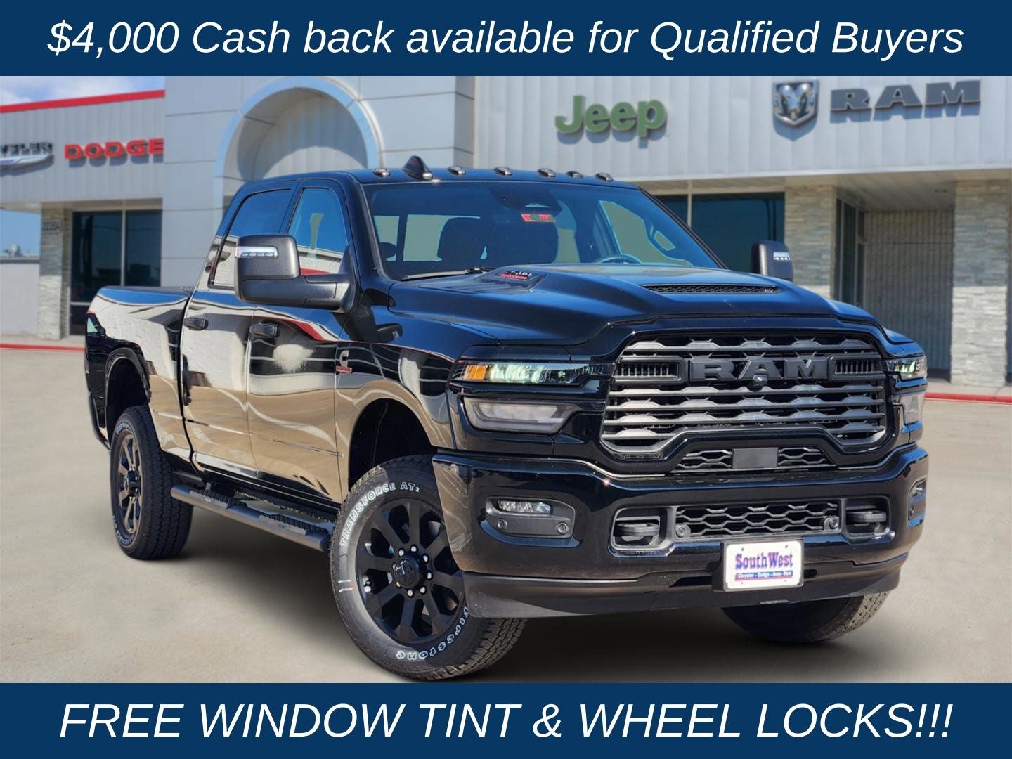 2026 RAM Ram 2500 RAM 2500 BLACK EXPRESS CREW CAB 4X4 6'4' BOX