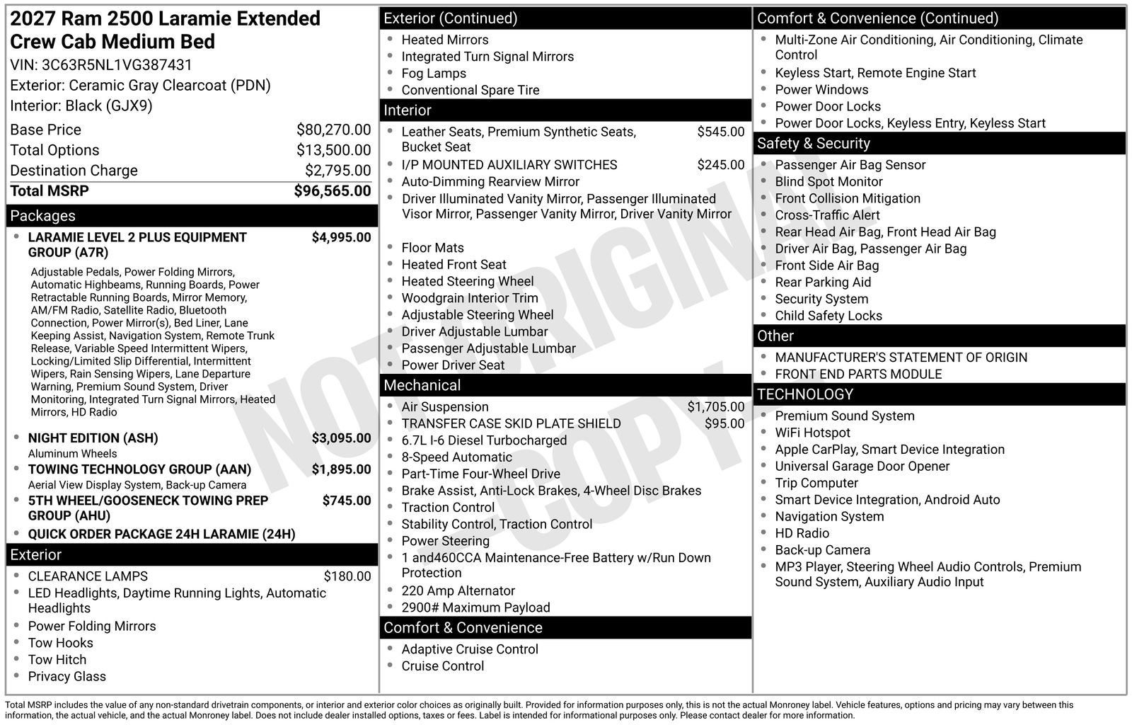 2027 RAM Ram 2500 Laramie