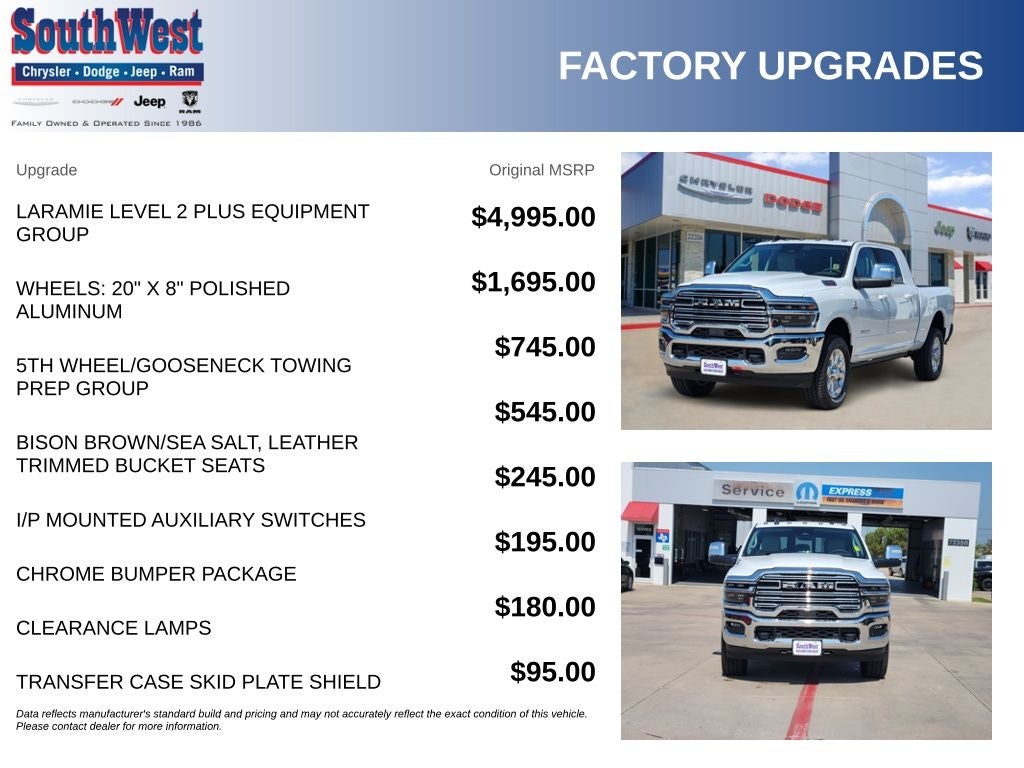 2026 RAM Ram 2500 RAM 2500 LARAMIE MEGA CAB 4X4 6'4' BOX