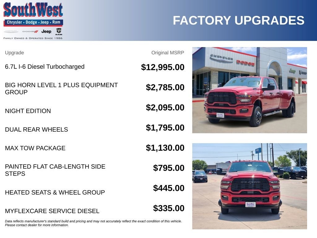 2026 RAM Ram 3500 RAM 3500 LONE STAR CREW CAB 4X4 8' BOX