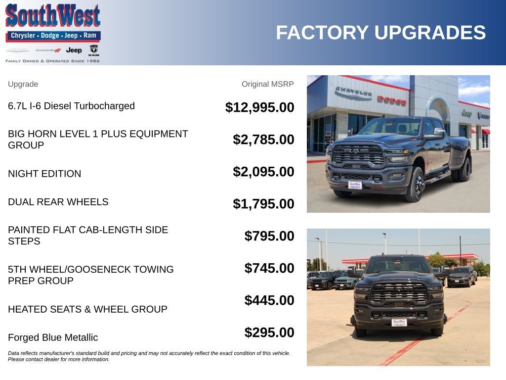 2026 RAM Ram 3500 RAM 3500 LONE STAR CREW CAB 4X4 8' BOX