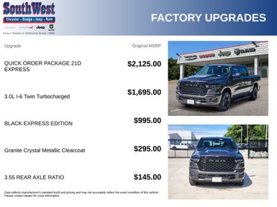 2026 RAM Ram 1500 RAM 1500 EXPRESS CREW CAB 4X4 5'7' BOX