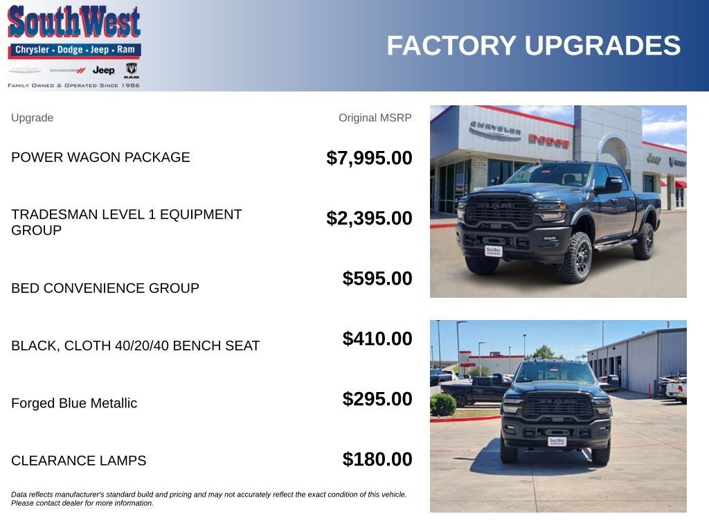 2026 RAM Ram 2500 RAM 2500 TRADESMAN CREW CAB 4X4 6'4' BOX