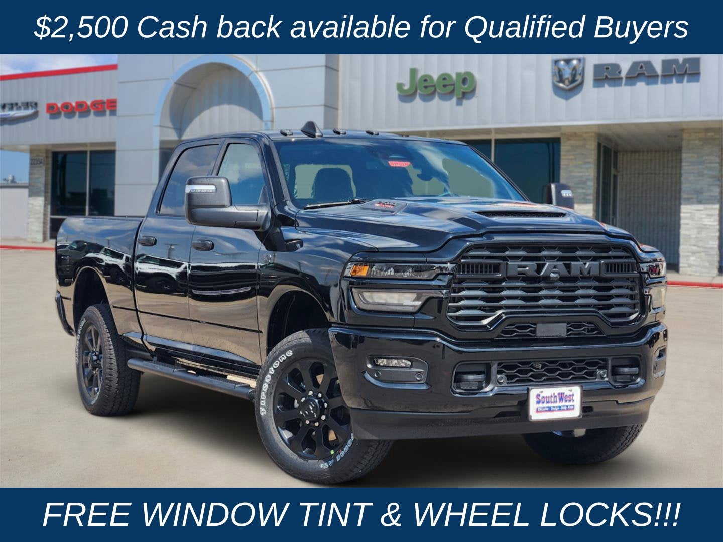2027 RAM Ram 2500 RAM 2500 BLACK EXPRESS CREW CAB 4X4 6'4' BOX