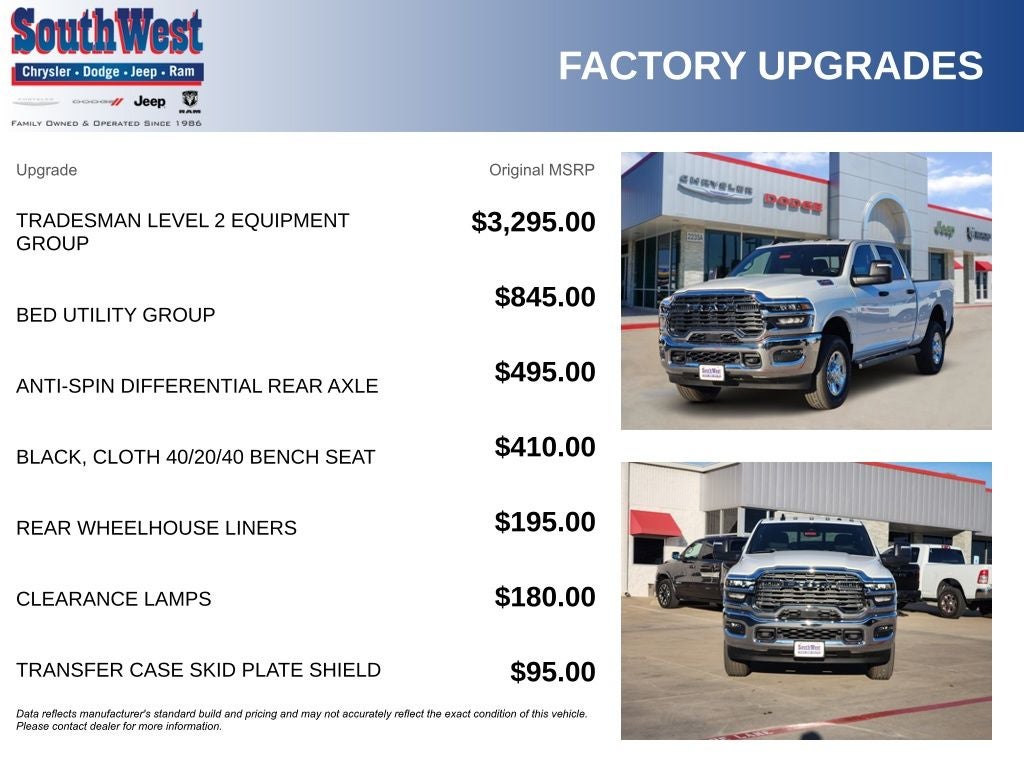 2026 RAM Ram 2500 RAM 2500 TRADESMAN CREW CAB 4X4 6'4' BOX