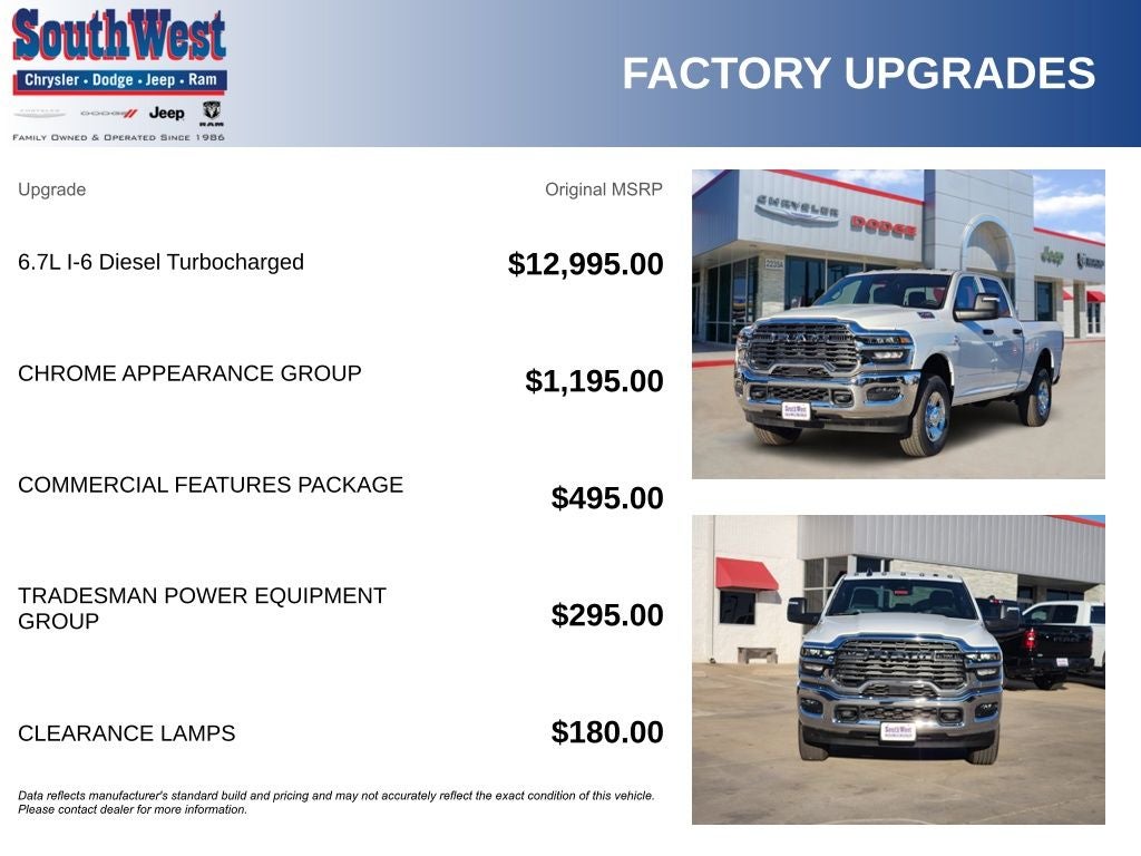2026 RAM Ram 2500 RAM 2500 TRADESMAN CREW CAB 4X4 6'4' BOX