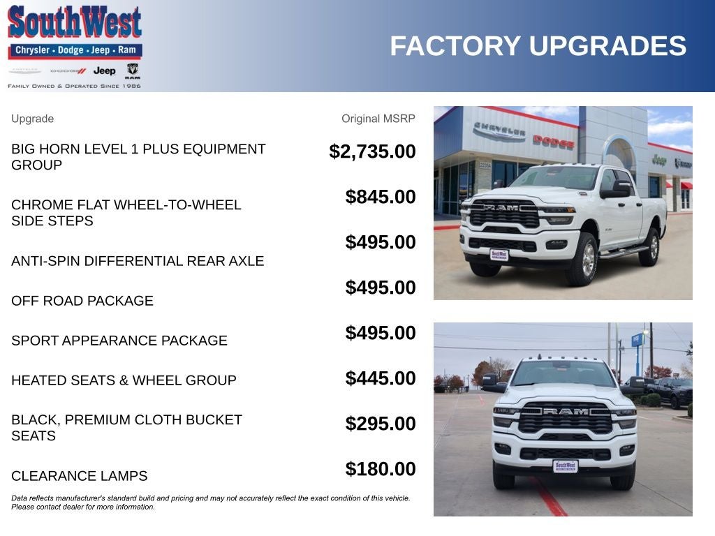 2026 RAM Ram 2500 RAM 2500 LONE STAR CREW CAB 4X4 6'4' BOX