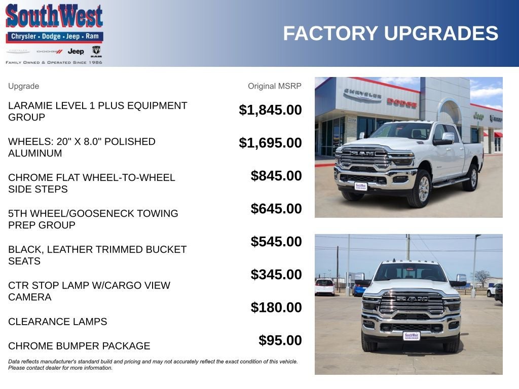 2026 RAM Ram 2500 RAM 2500 LARAMIE CREW CAB 4X4 6'4' BOX