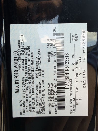 2022 Ford Mustang EcoBoost Premium
