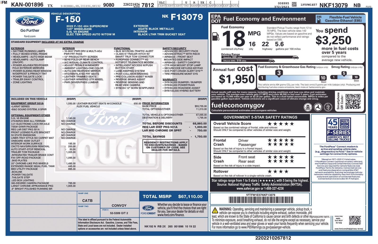 2022 Ford F-150 Lariat