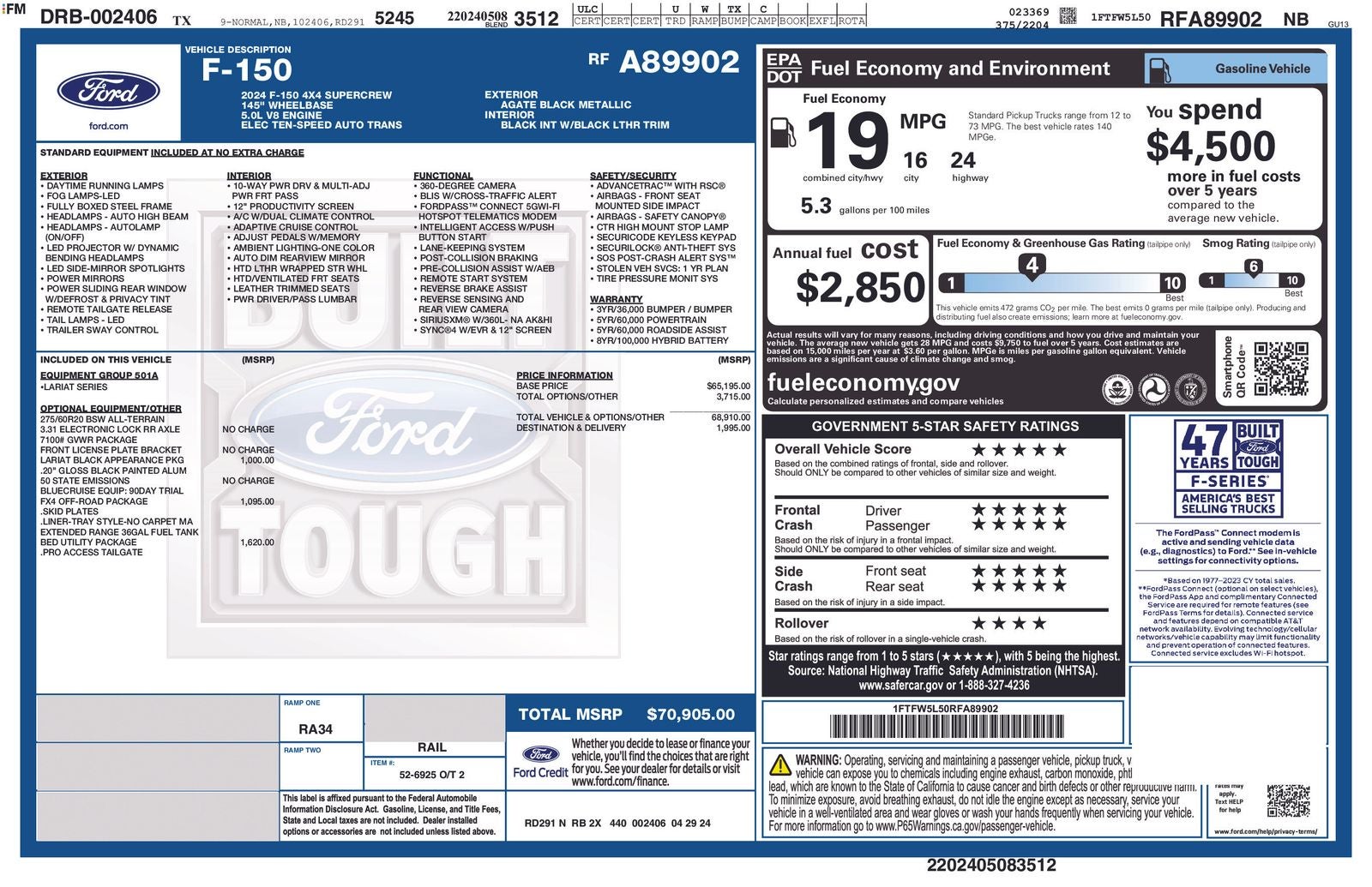 2024 Ford F-150 Lariat