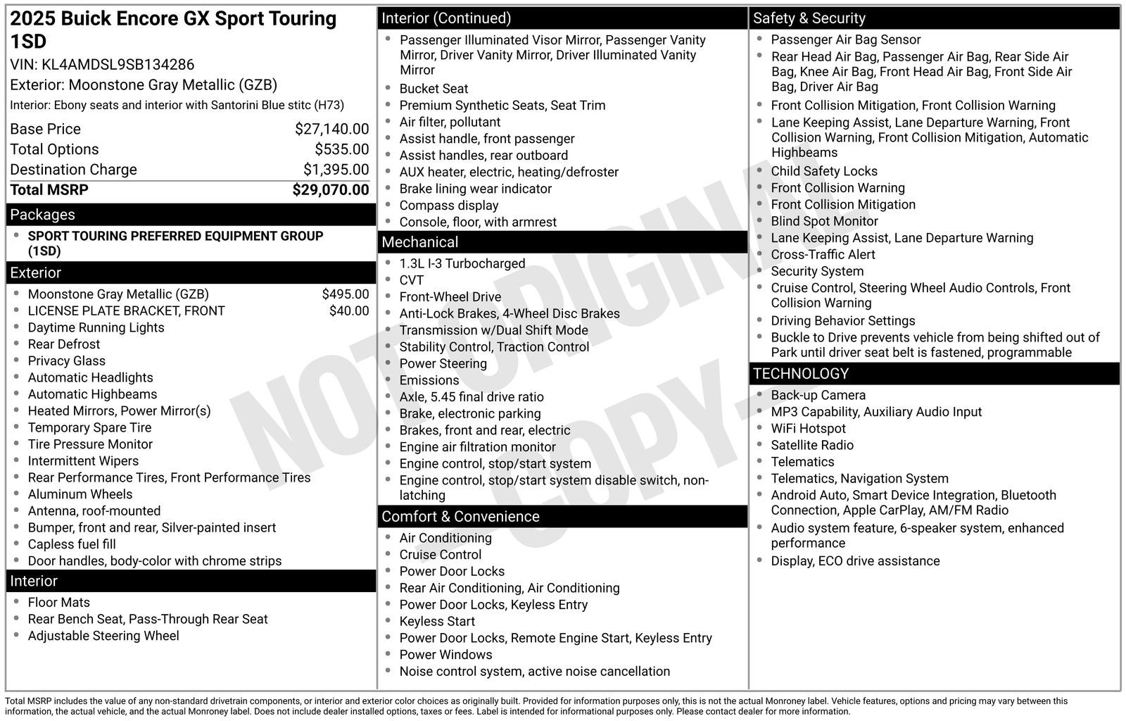 2025 Buick Encore GX Sport Touring