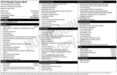 2016 Hyundai Tucson Sport
