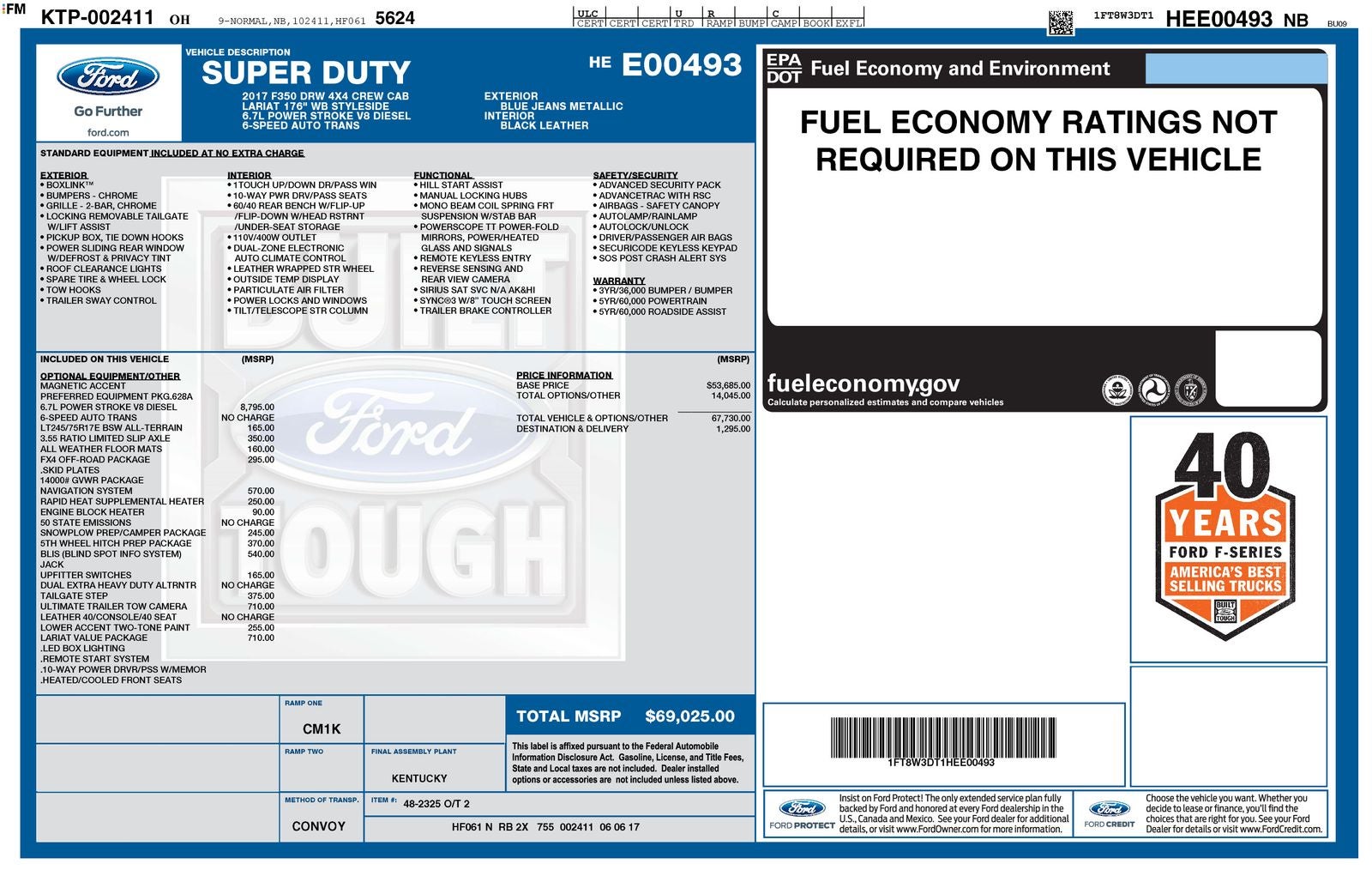 2017 Ford F-350SD Lariat DRW