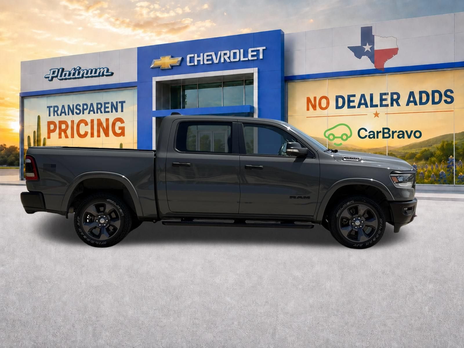 2020 RAM 1500 Lone Star Crew Cab 4x4 5'7" Box