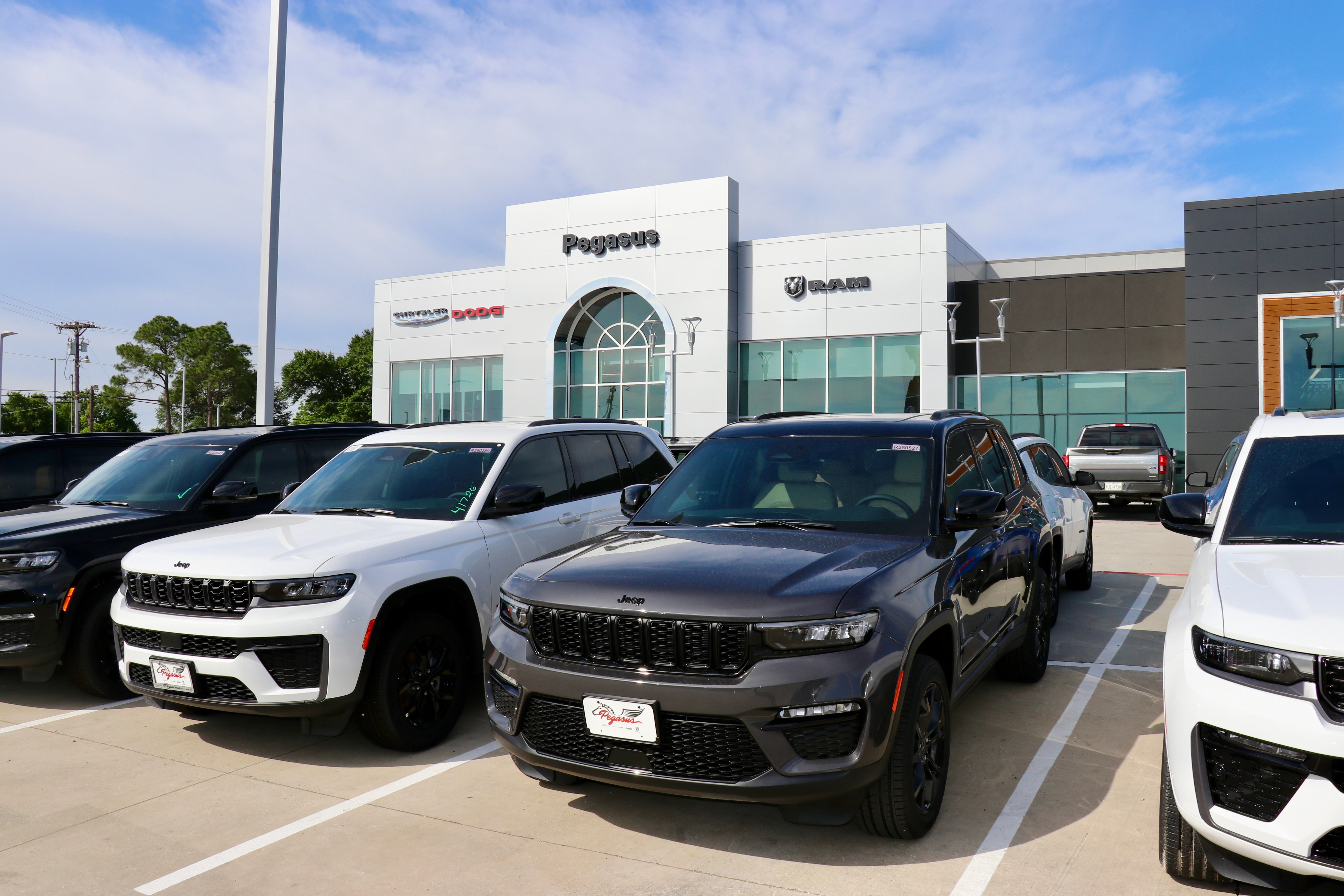 New Jeep vehicles lineup at Pegasus CDJR